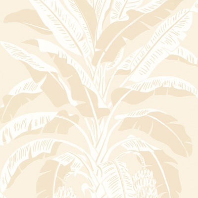 Thibaut Banana Tree Wallpaper in Beige